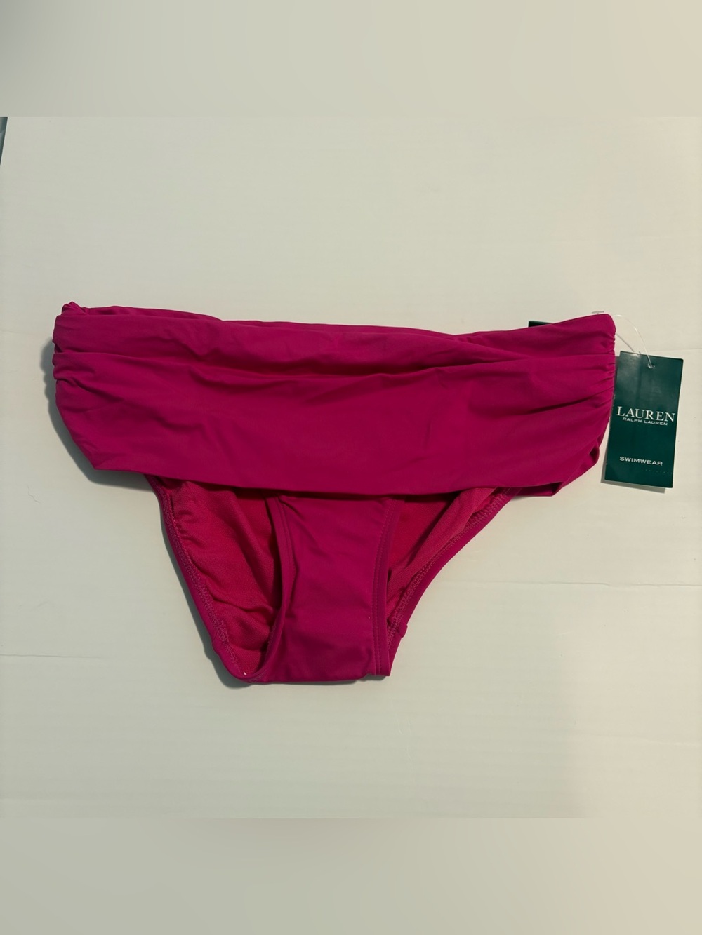 Lauren Ralph Lauren Bikini Bottom Women’s Size 2 (XS) Hot Pink Fold Over‎